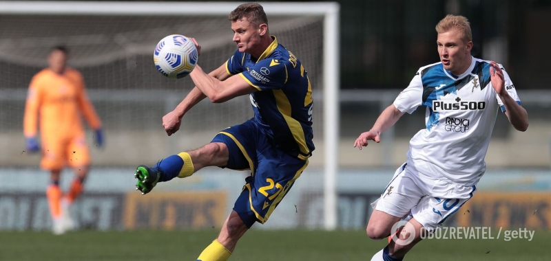 Коваленко получил травму в ''Аталанте'' и был исключен из заявки на матч в Италии