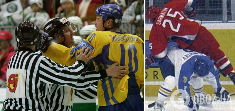 Драку с россиянином разнимали судьи, а РФ и Финляндию украинцы заставили догонять: на первом ЧМ по хоккею в элите наша сборная получила болезненный урок